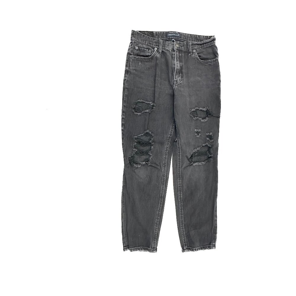 Aeropostale‎ Mom Jean Distressed Women's size 6 Black Denim jeans